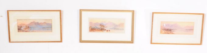 THREE 19TH CENTURY EDWIN A PENLEY WATERCOLOURS