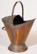 19TH CENTURY VICTORIAN BRASS COAL SCUTTLE