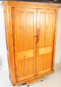 VICTORIAN 19TH CENTURY PINE SCHOOL / CHURCH CUPBOARD
