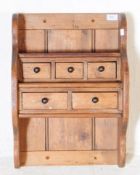 EARLY 20TH CENTURY PROVINCIAL OAK WALL CABINET