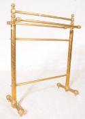19TH CENTURY VICTORIAN BRASS TOWEL RAIL