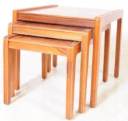 MID CENTURY 1960S DANISH TEAK NEST OF TABLES