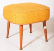 SHERBOURNE - MID CENTURY UPHOLSTERD FOOTSTOOL POUFFE