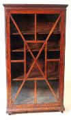 VICTORIAN OAK ASTRAGAL GLAZED BOOKCASE