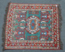 MID CENTURY PERSIAN AFGHAN KILIM HAND KNOTTED FLOOR RUG
