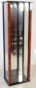 CONTEMPORARY BURR WALNUT EFFECT SHOP DISPLAY CABINET