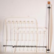 19TH CENTURY VICTORIAN PAINTED CAST IRON BED FRAME