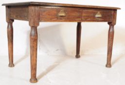 VICTORIAN 19TH CENTURY PINE REFECTORY DINING TABLE