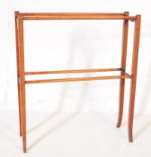 EDWARDIAN MAHOGANY TOWEL RAIL STAND