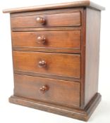MAHOGANY APPRENTICE PIECE CHEST OF DRAWERS