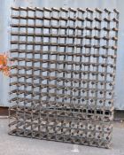 LARGE VINTAGE 20TH CENTURY BOTTLE / WINE RACK STAND