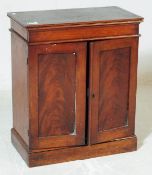 VICTORIAN MAHOGANY TABLE TOP RECORD MUSIC CABINET
