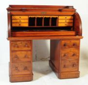 VICTORIAN CYLINDER ROLL TOP DESK