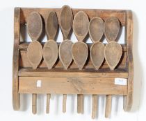 19TH CENTURY PINE WELSH SPOON RACK