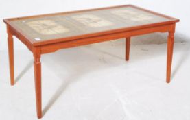 BRITISH MODERN DESIGN - MID CENTURY TILE TOP COFFEE TABLE