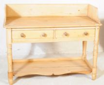 VICTORIAN 19TH CENTURY PINE WASH STAND