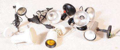 MIXED SELECTION OF MID CENTURY RETRO INDUSTRIAL WALL LAMPS