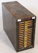 MID CENTURY INDUSTRIAL SMALL METAL FILING / DRAWER UNIT