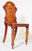 19TH CENTURY VICTORIAN MAHOGANY HALL CHAIR