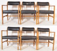 ALFRED COX FURNITURE - SET OF SIX 1970S TEAK DINING CHAIRS