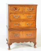 EARLY 20TH CENTURY BURR WALNUT CHEST OF DRAWERS