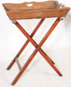 19TH CENTURY MAHOGANY GALLERY EDGE BUTLERS TRAY