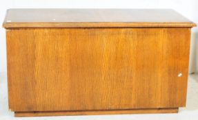 BRITISH MODERN DESIGN - MID CENTURY OAK COFFER CHEST