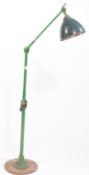 DUGDILLS - MID CENTURY GREEN INDUSTRIAL FLOOR LAMP