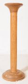 CONTEMPORARY OAK TURNED COLUMN JARDINIERE