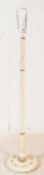 EARLY 20TH CENTURY WHITE PAINTED FLOOR STANDING LAMP