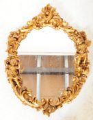 CONTEMPORARY GILT CHERUB WALL HANGING MIRROR