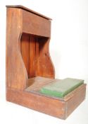 EARLY 20TH CENTURY OAK CHURCH PRAYER KNEELER