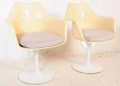 MANNER OF EERO SAARINEN - PAIR OF TULIP STYLE CHAIRS