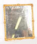 VINTAGE 20TH CENTURY RECTANGULAR GILT WALL MIRROR