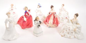 ROYAL DOULTON - COLLECTION OF EIGHT LADIES FIGURES