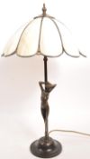 ART DECO STYLE BRASS TABLE LAMP