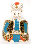 ROYAL CROWN DERBY - PERSIAN ROYAL CAT PAPERWEIGHT