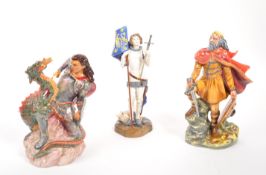 ROYAL DOULTON - KNIGHT FIGURES INCL. ALFRED THE GREAT