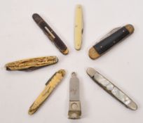 COLLECTION OF PEN / POCKET KNIVES