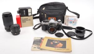 CANON AE-1 35MM SLR CAMERA & LENSES