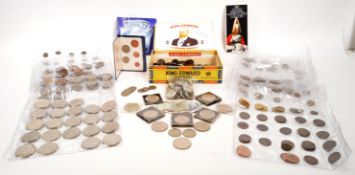 LARGE COLLECTION OF BRITISH & FOREIGN COINS
