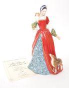 ROYAL DOULTON - ANNE BOLEYN - PORCELAIN LADY FIGURINE