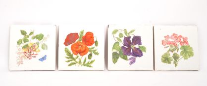 MINTON - COLLECTION OF FOUR EARLY 20TH CENTURY CERAMIC TILES