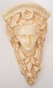 CAST PLASTER ETRUSCAN GODDESS MINERVA SCONCE