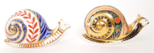 ROYAL CROWN DERBY - GARDEN SNAIL PAPERWEIGHT & OTHER EXAMPLE