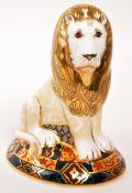 ROYAL CROWN DERBY - HERALDIC LION LIMITED EDITION PAPERWEIGHT