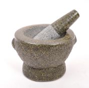 LARGE VOLCANIC ROCK STYLE MOLCAJETE