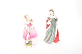 ROYAL DOULTON - TWO QUEENS OF THE REALM FIGURES