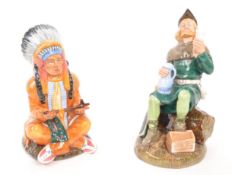 ROYAL DOULTON - TWO FIGURES -THE CHIEF & ROBIN HOOD