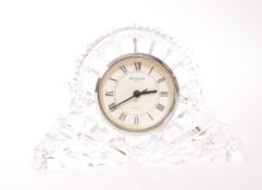 WATERFORD CRYSTAL - VINTAGE CUT GLASS MANTEL CLOCK